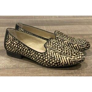 Adam Tucker Me Too Animal Print Fur Jaguar Loafers Slip on Shoes Size 8M Womens